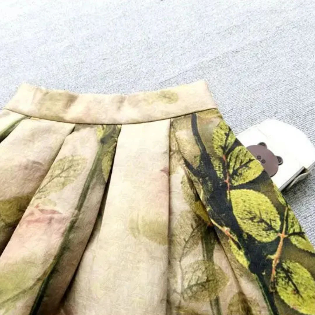 Margarete Trachtenrock Oktoberfest | Eleganter Damen Rock mit Rosenmuster