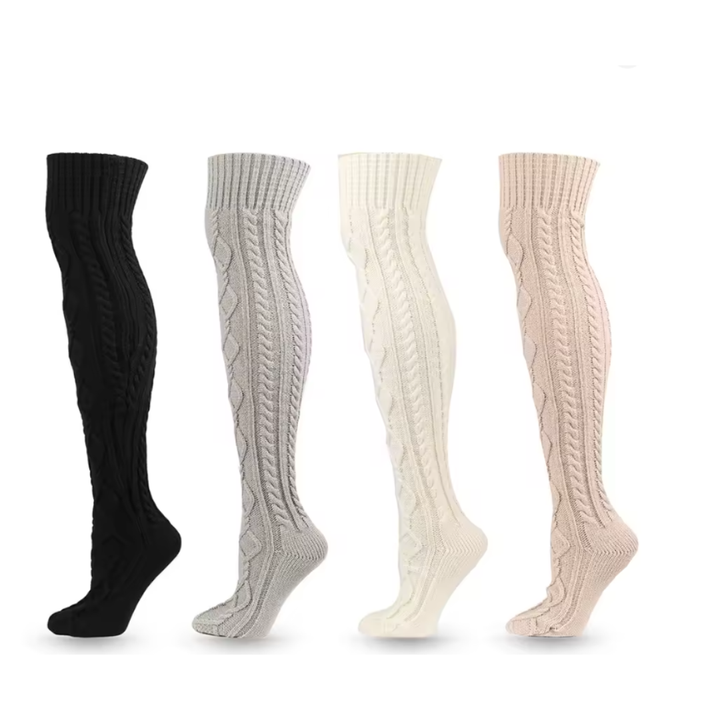 Robert Oktoberfest Kniestrümpfe | Traditionelle Trachten-Strümpfe mit Zopfmuster für Herren