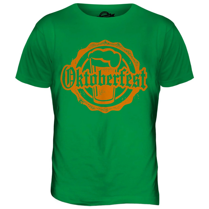Andreas Oktoberfest T-Shirt | Klassisches Bierfest Emblem T-Shirt aus Baumwolle für Herren