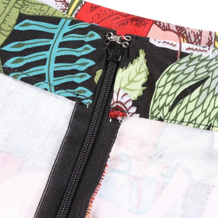 Andrea Tellerrock Oktoberfest | Bunter Damen Rock mit tropischem Print