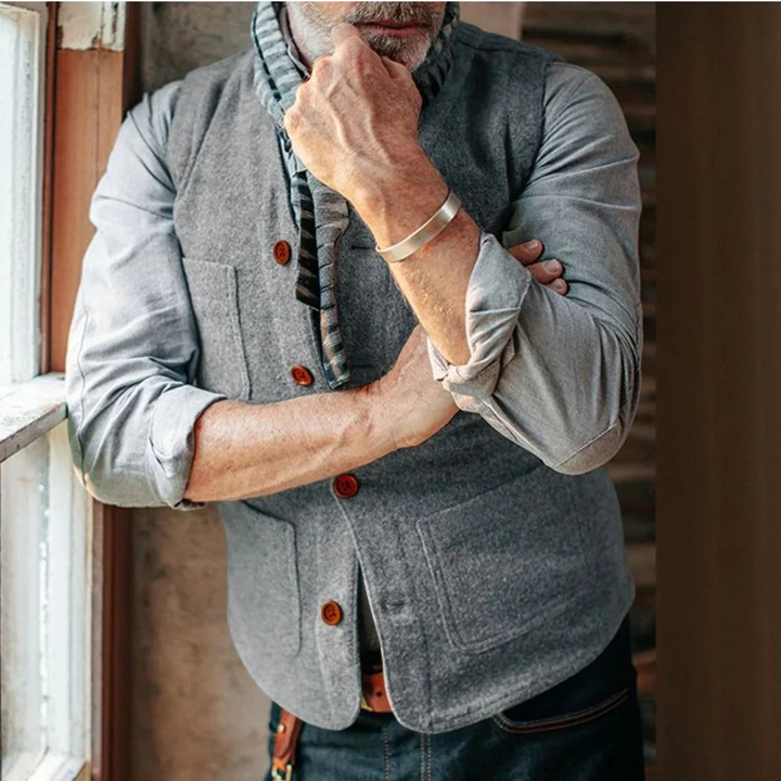 Matthias Strickweste Oktoberfest | Elegante Herren Weste im Casual-Style