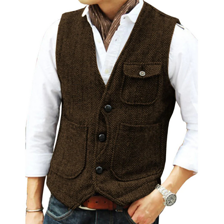 Alexander Tweedweste Oktoberfest | Elegante Herren Weste im Vintage-Style