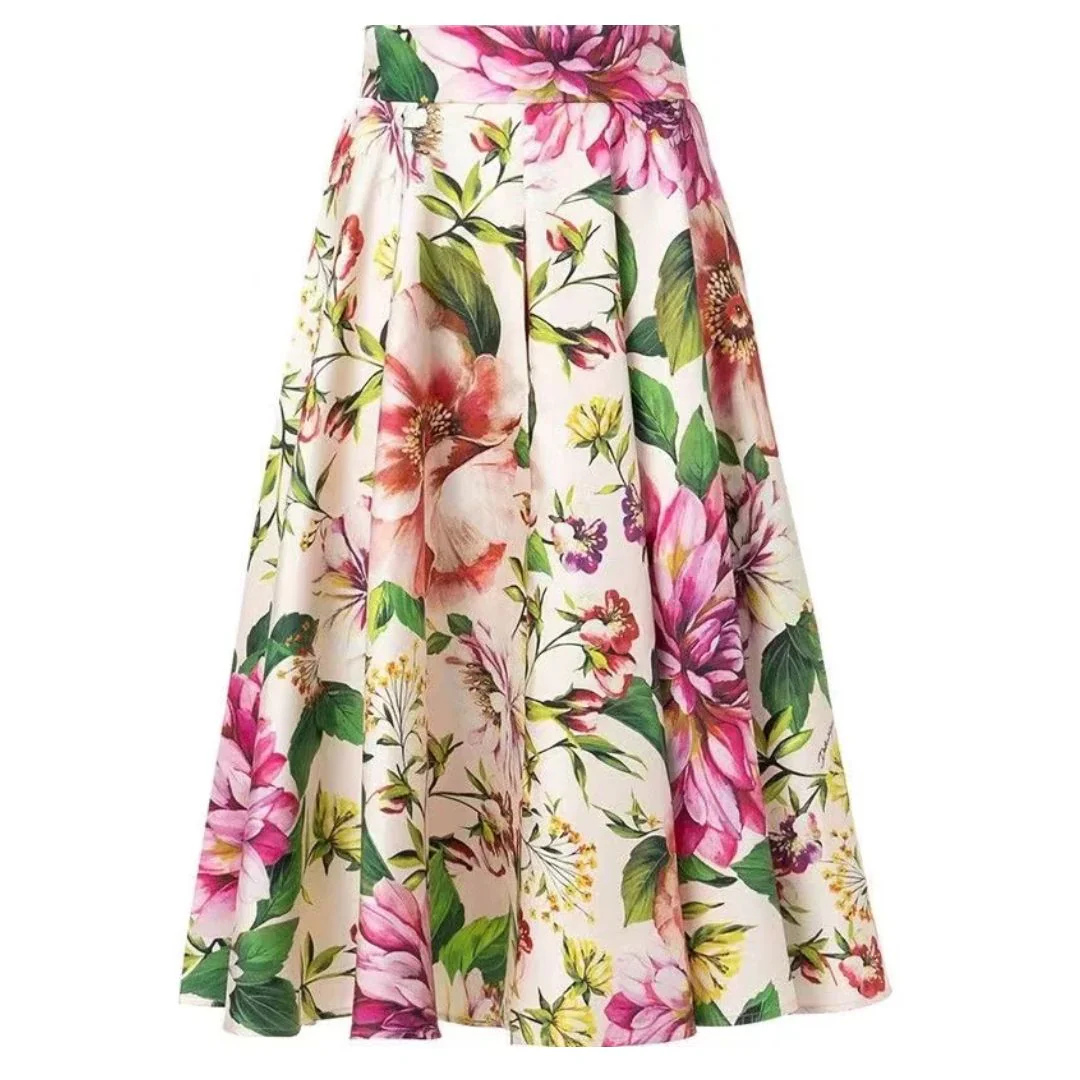 Claudia Blütenrock Oktoberfest | Romantischer Damen Rock mit Blumenmuster