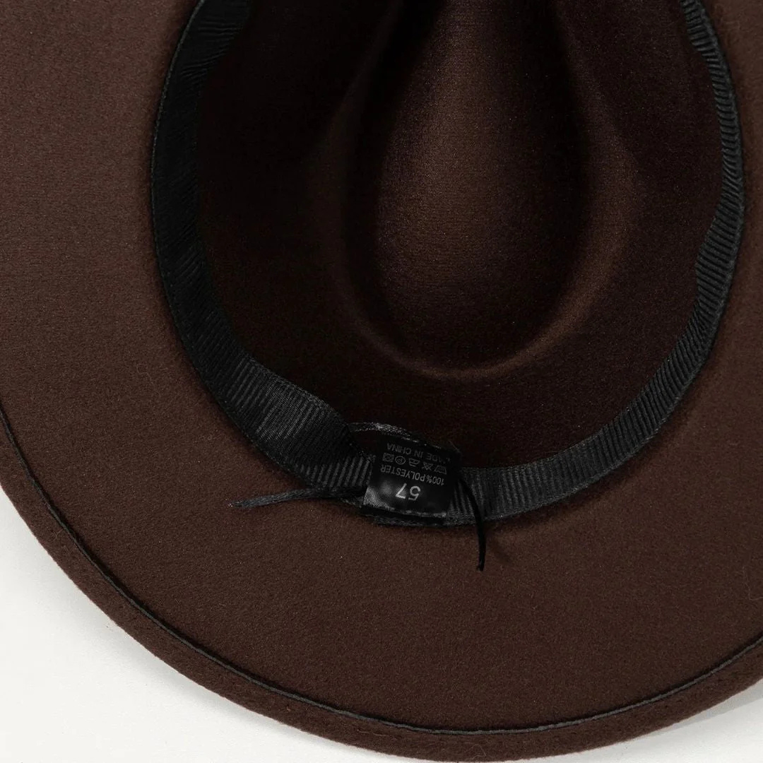 Anja Damenhut Oktoberfest | Eleganter Damen Filzhut mit Metallband