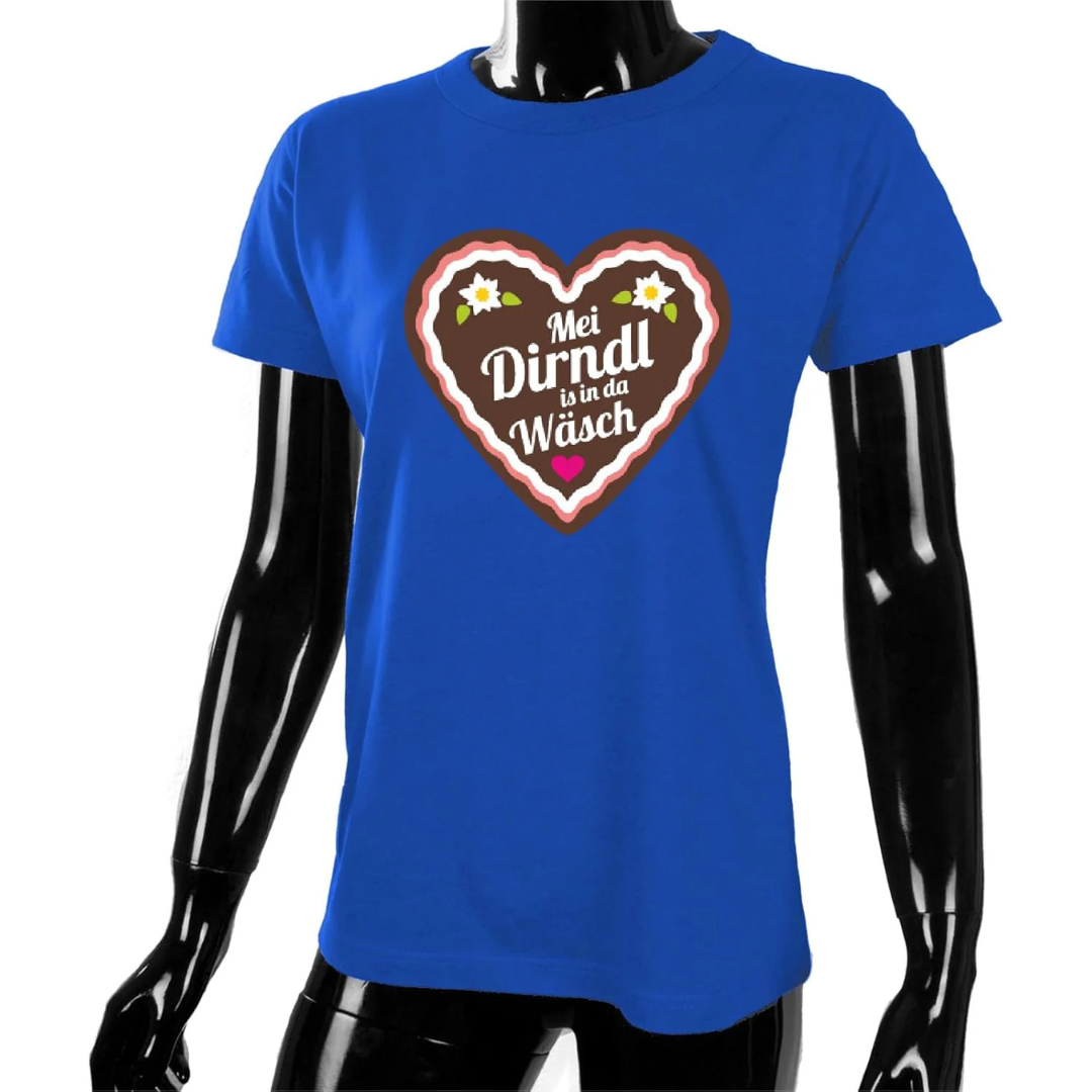 Liesel Oktoberfest T-Shirt | Süßes Lebkuchenherz T-Shirt aus Baumwolle für Damen