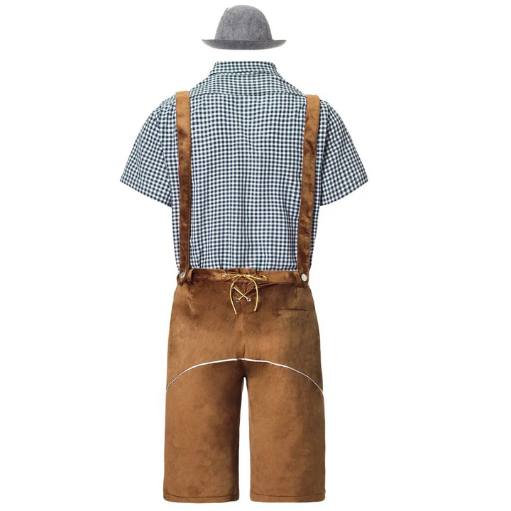 Andreas Lederhose Oktoberfest | Traditionelle Herren Lederhose mit Stickerei