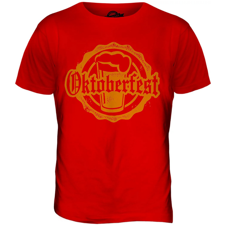 Andreas Oktoberfest T-Shirt | Klassisches Bierfest Emblem T-Shirt aus Baumwolle für Herren