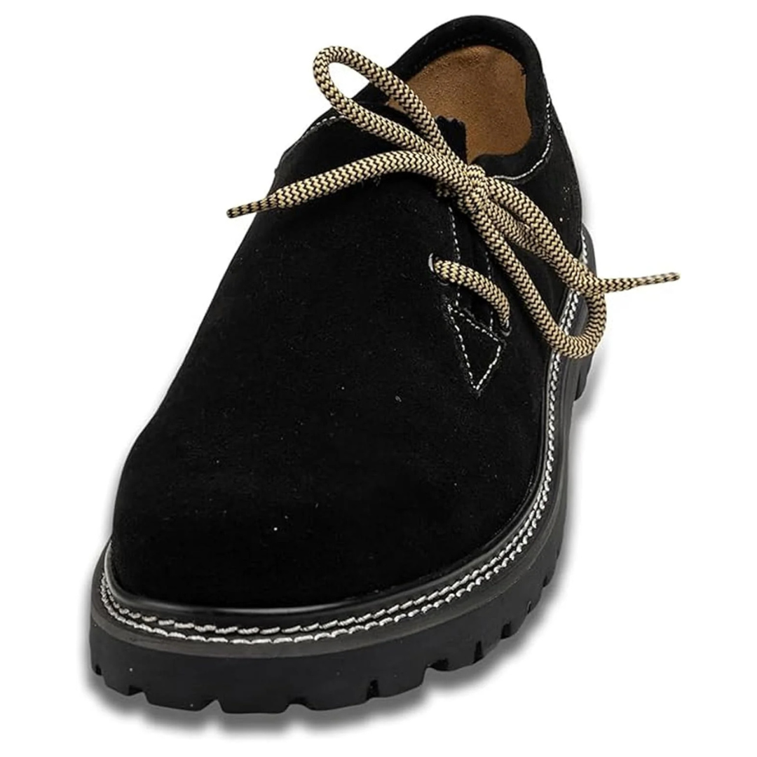 Dieter Oktoberfest Haferlschuhe | Premium Trachten-Halbschuhe aus Wildlederlook für Herren