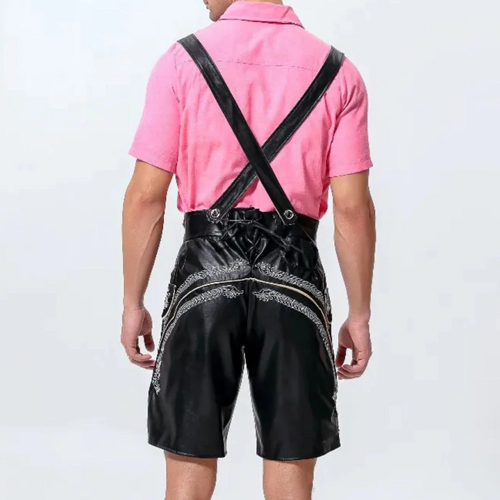 Daniel Lederhose Oktoberfest | Traditionelle Herren Lederhose mit Stickerei