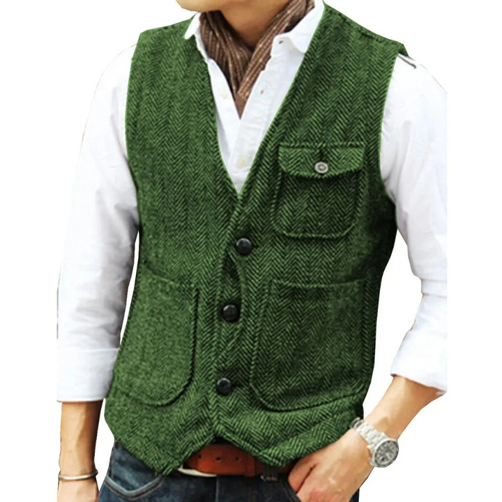Alexander Tweedweste Oktoberfest | Elegante Herren Weste im Vintage-Style