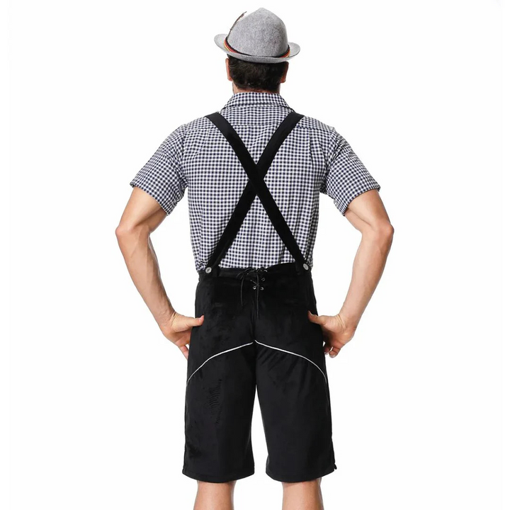 Andreas Lederhose Oktoberfest | Traditionelle Herren Lederhose mit Stickerei