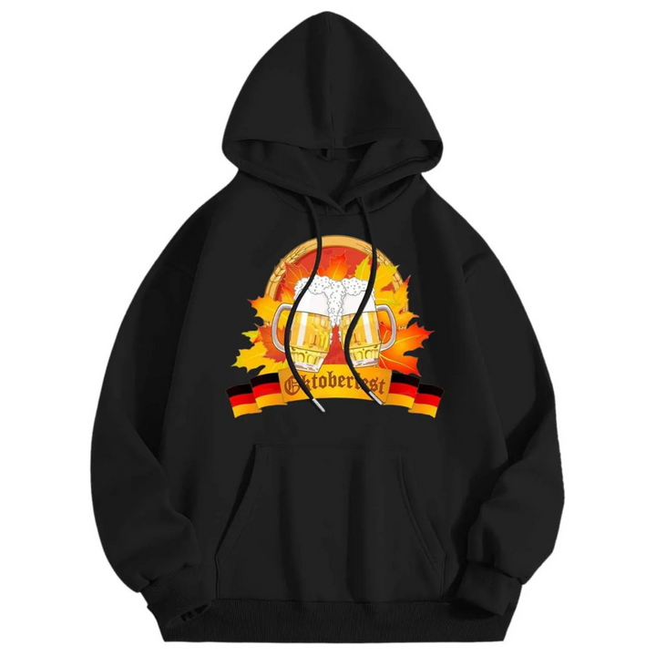 Matthias Oktoberfest Kapuzenpullover | Patriotischer Bierfest Pulli mit Deutschland-Motiv für Herren