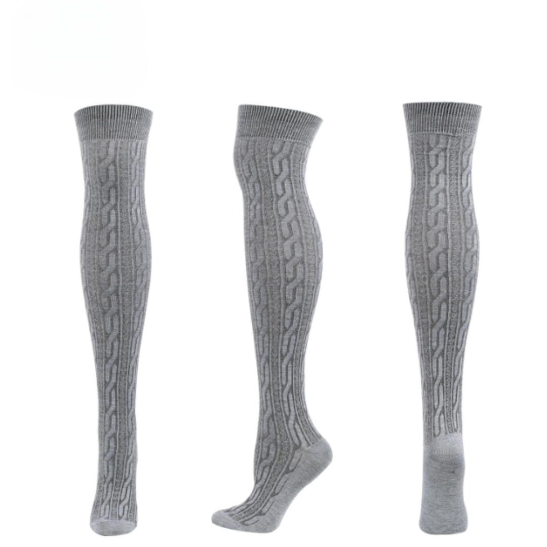 Andreas Oktoberfest Kniestrümpfe | Klassische Trachten-Strümpfe mit Zopfmuster für Herren