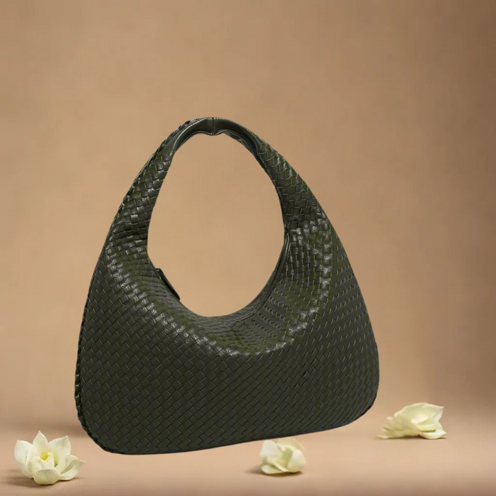 Damen Hobo Bag Geflochten – Sommerliche Schultertasche Leder im Woven Design für Alltag & Business