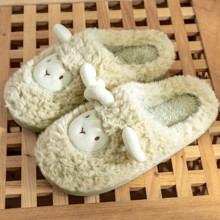 Sheepy Hausschuhe | Mit Kunstfell gefüttert für wohlig warme Füße