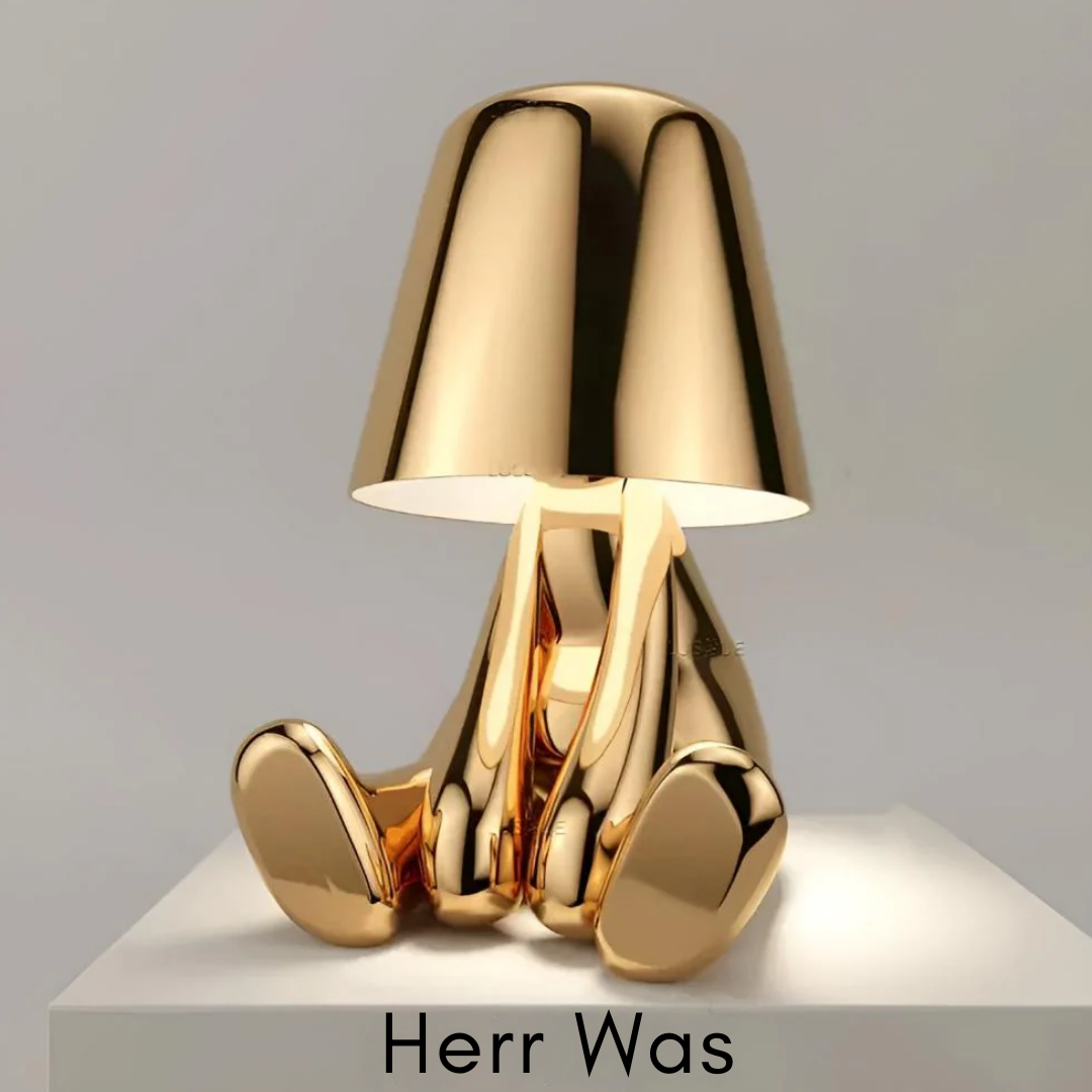 Thinker Designer-Lampe | Kabellose LED-Tischleuchte mit Touch-Dimmer