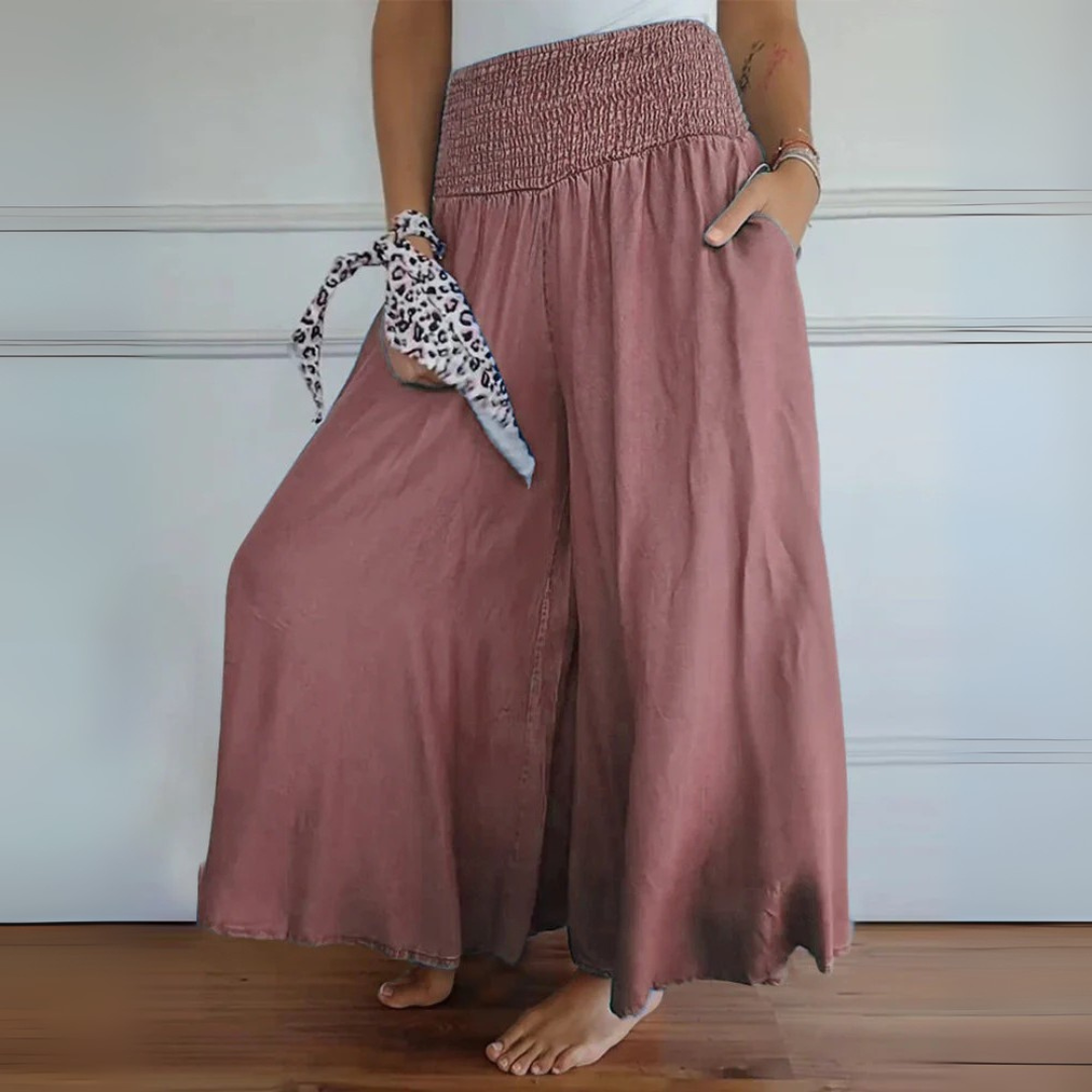 Gisela Palazzo-Hose | Bequeme Weite-Hosen mit High-Waist für Frauen