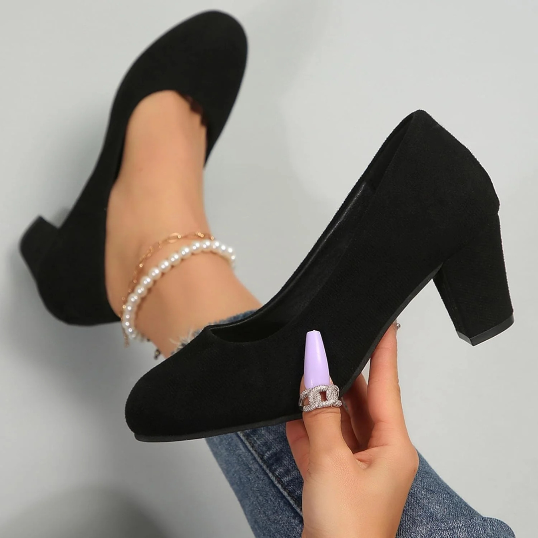 Brigitte Oktoberfest Pumps | Klassische Leoparden-Samt Pumps zum Hineinschlüpfen für Damen