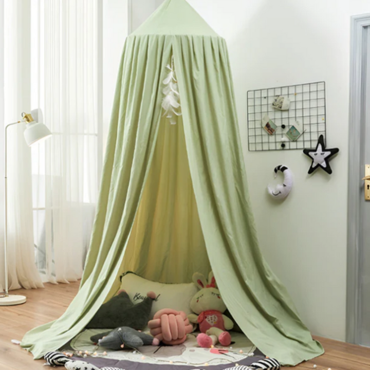 Baldachin Kinderzelt | Traumhaftes Lesenook-Zelt mit Prinzessinnen-Design für Kinder