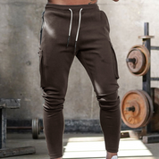 Tom Jogginghose Herren | Dehnbare Slim Fit Sporthose mit Seitentaschen für Fitness Training