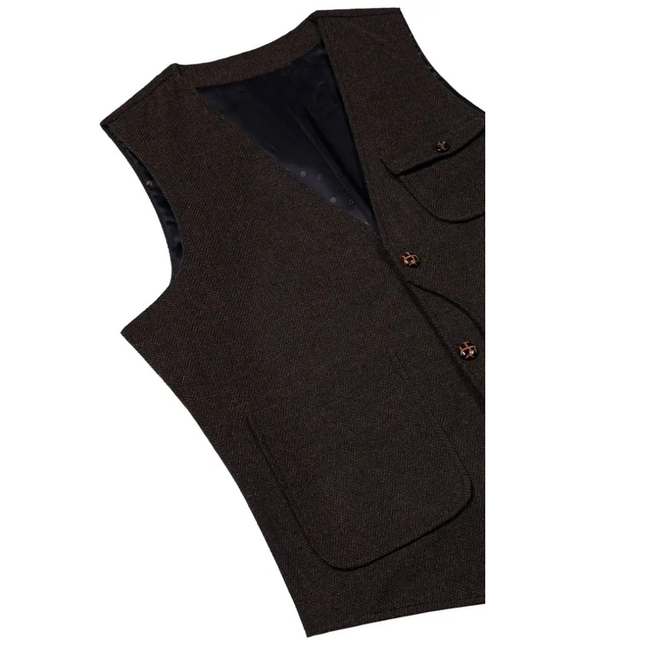 Klaus Lederweste Oktoberfest | Traditionelle Herren Weste aus echtem Wildleder