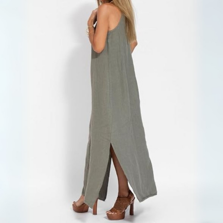 Elena Träger-Kleid | Elegantes Maxikleid mit Neckholder für Frauen