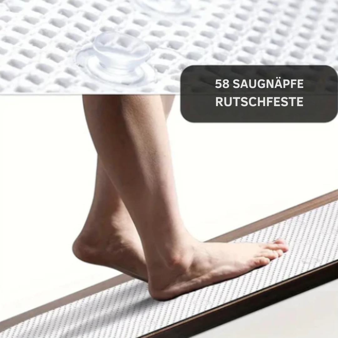 Premium Antirutsch-Badewannenmatte | Weiche rutschfeste Badematte mit Saugnapf-Technologie