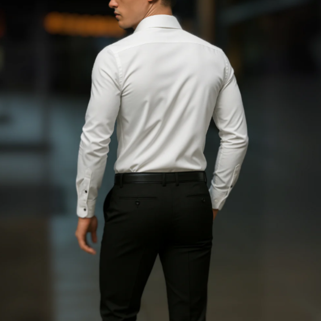 Hemd für Herren - Slim Fit Sommer-Businesshemd mit Stretch