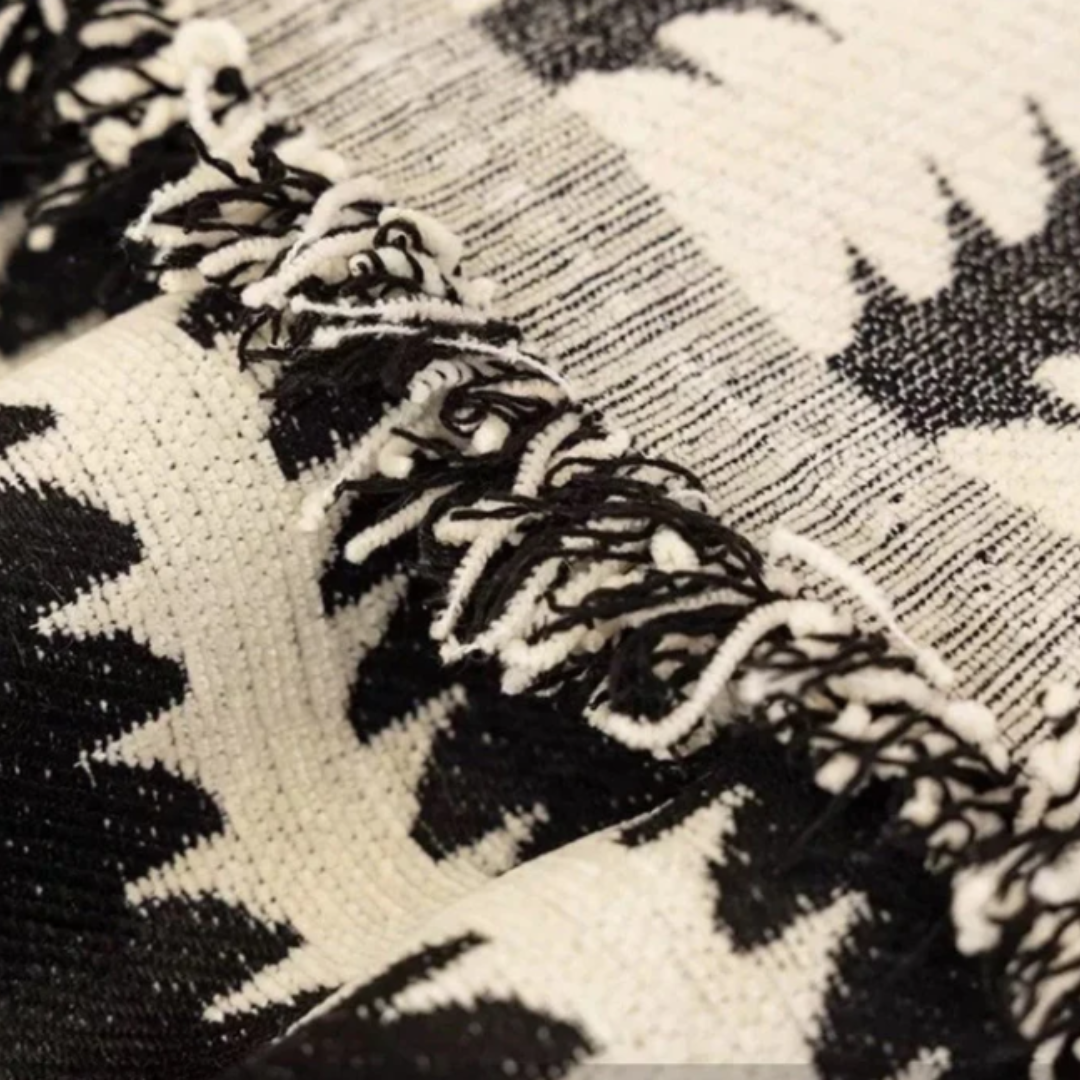 Heritage Plüsch Tufted Sofabezug | Luxuriöser Vintage-Möbelschutz mit geometrischem Muster