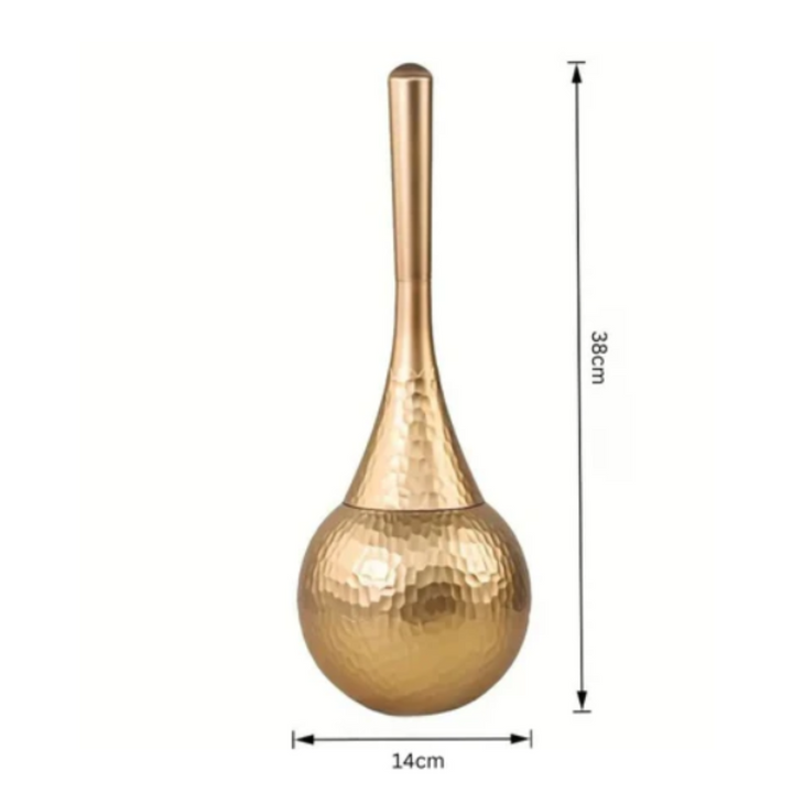 Imperial Gleam Toilettenbürste | Elegante WC-Bürste mit Halterung