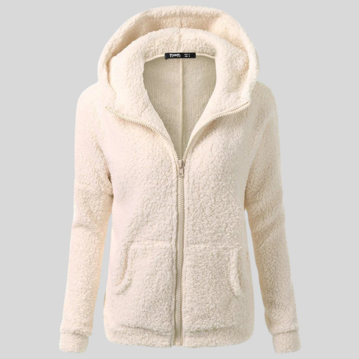 Fleecejacke für den kalte Tage - Warme Fleecejacke mit Kapuze für Damen