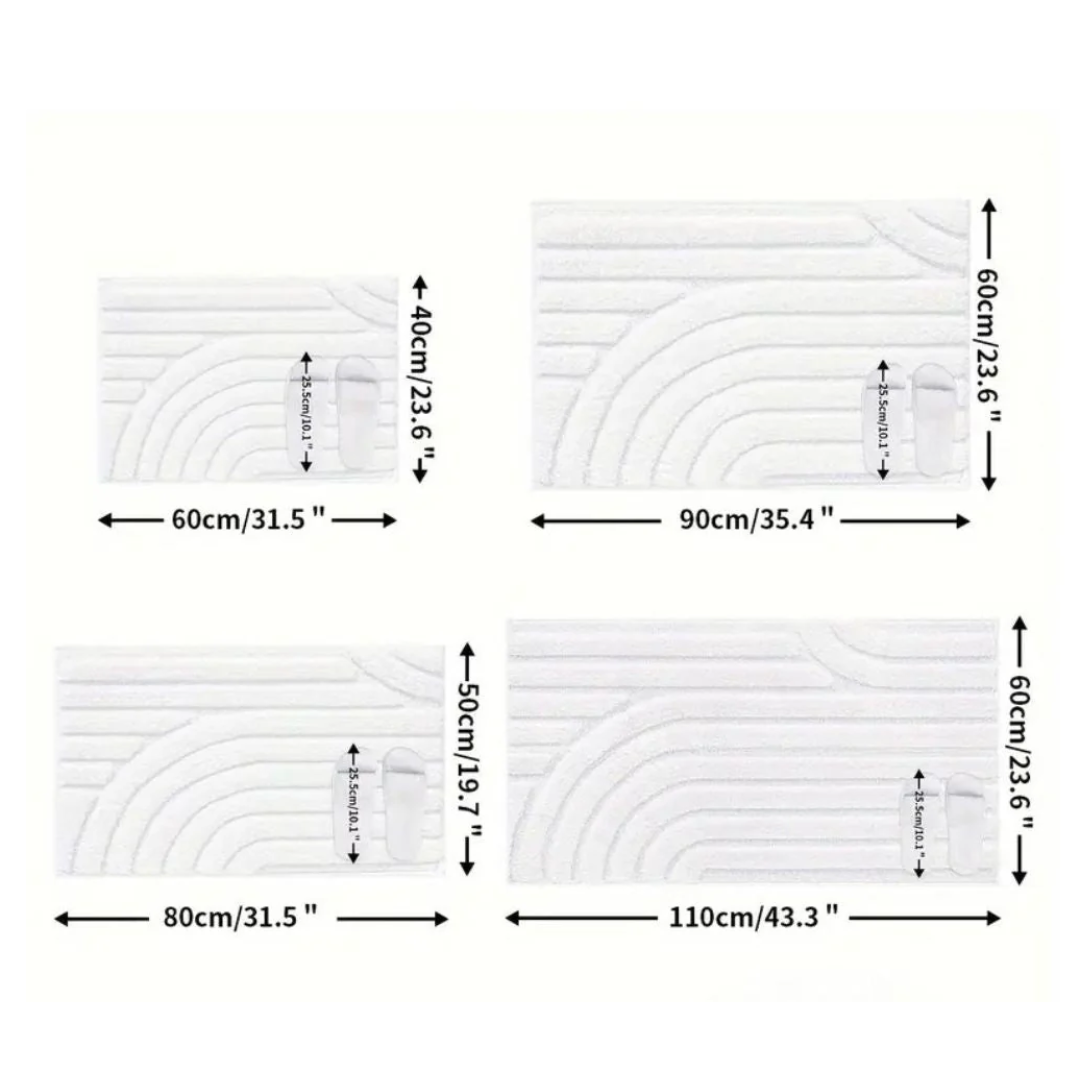 Cloud Luxe Beflockungsmatte | Premium Badteppich mit wolkenweicher Oberfläche