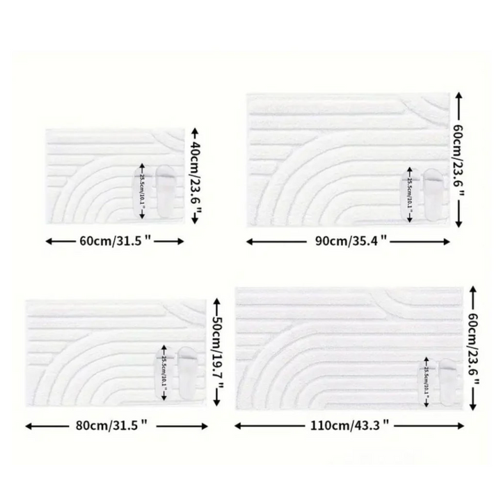 Cloud Luxe Beflockungsmatte | Premium Badteppich mit wolkenweicher Oberfläche