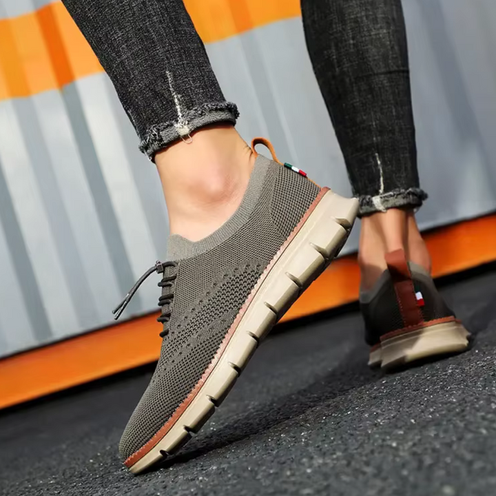 Noah Laufschuhe | Flache Low-Top Herrenschuhe mit Rundzehen-Design