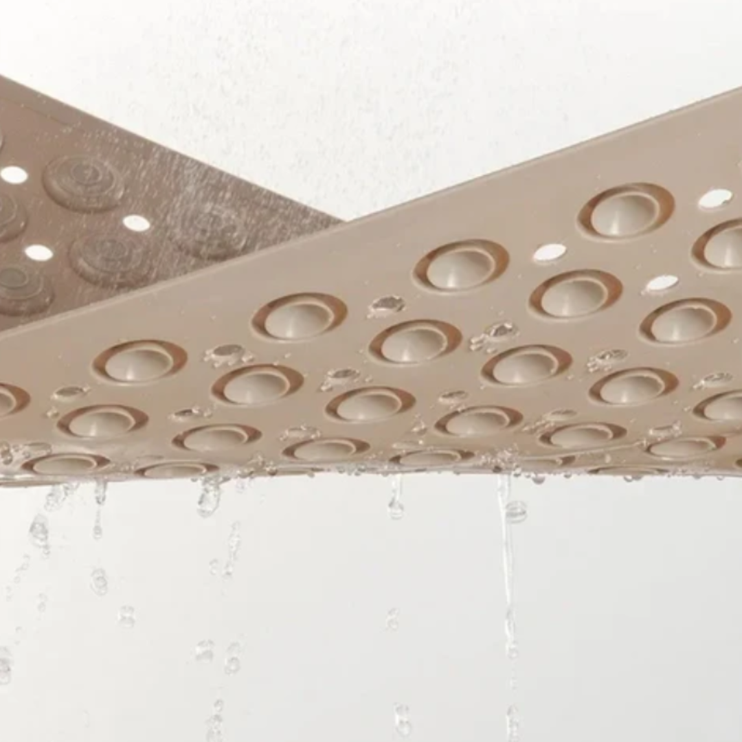 SafeGrip Rutschfeste Duschmatte | Anti-Rutsch-Badematte mit integriertem Fußscrubber