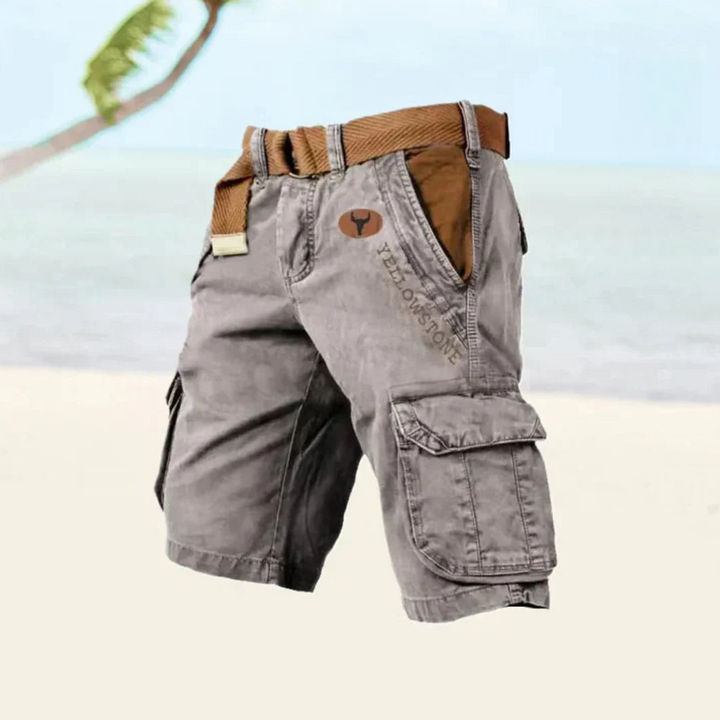 Herren Cargo Shorts | Leichte Sommer-Outdoor Shorts mit sechs Taschen