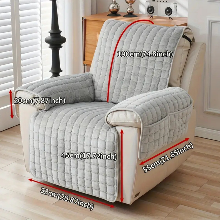 Snug Grid Relaxsessel-Bezug | Gepolsterter Schonbezug mit rutschfester Passform