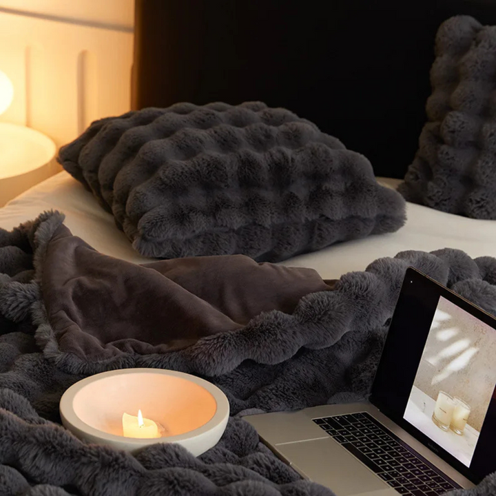 Faux-Fur-Kuscheldecke | Weiche Kunstfell-Decke für alle Jahreszeiten