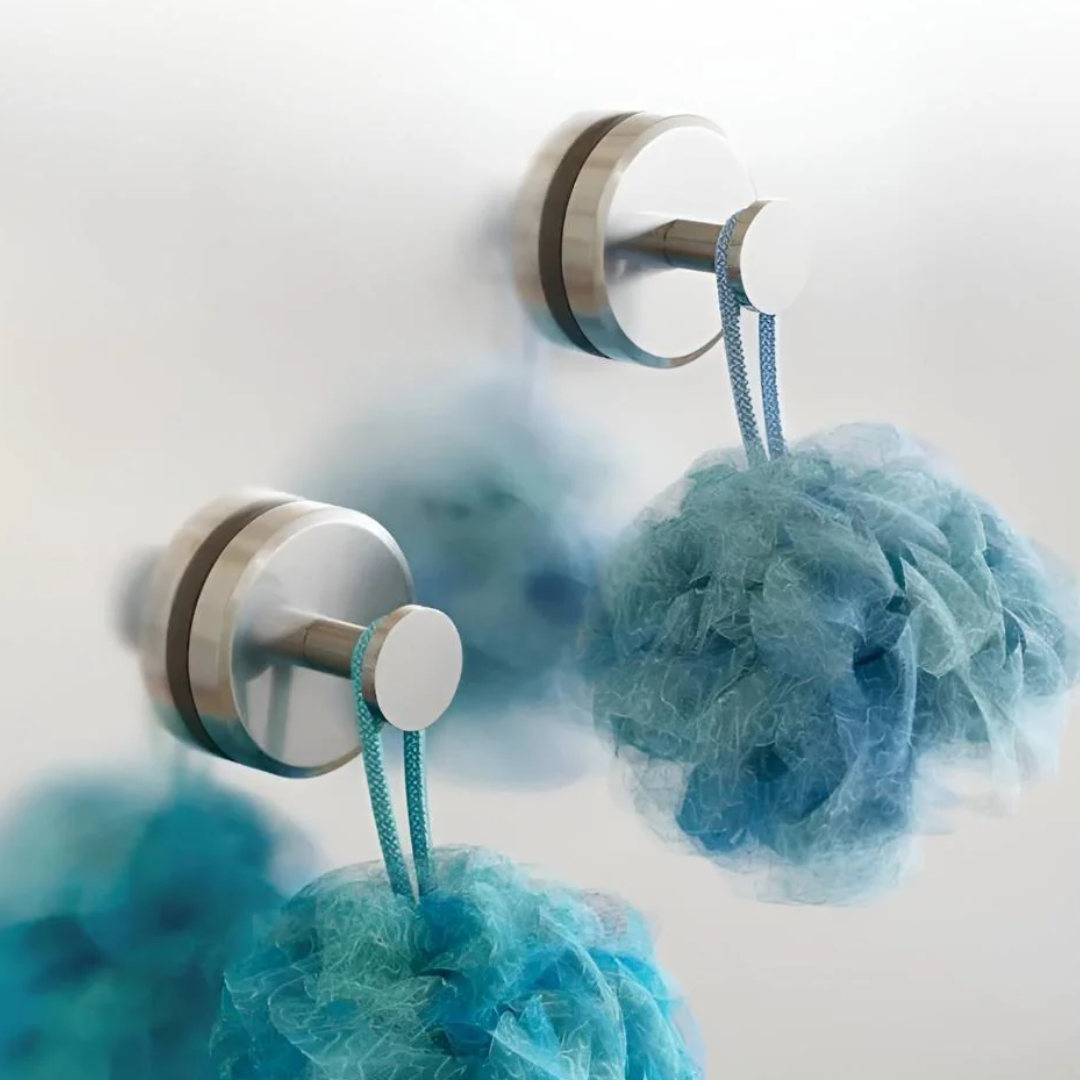 Grip Lock Duschhaken | Schadenfreie Vakuum-Wandhaken ohne Bohren für Badezimmer