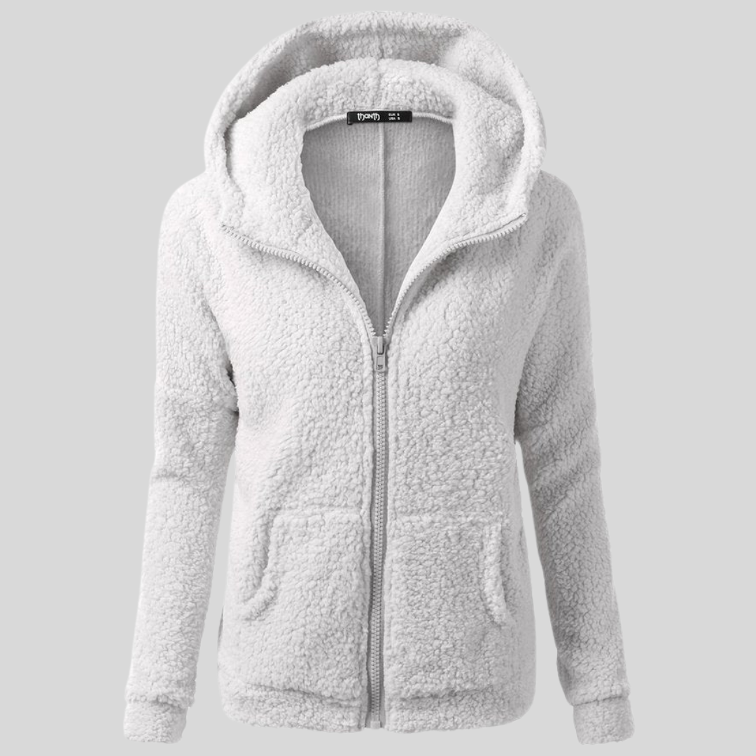 Fleecejacke für den kalte Tage - Warme Fleecejacke mit Kapuze für Damen