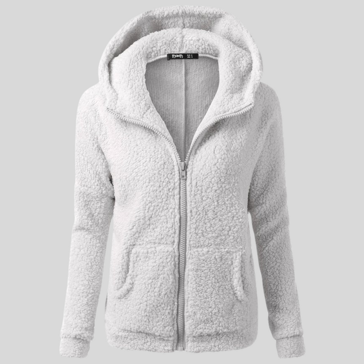 Fleecejacke für den kalte Tage - Warme Fleecejacke mit Kapuze für Damen