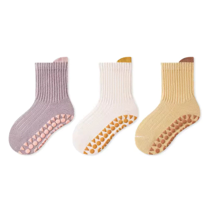 Anti-Rutsch Socken | Niedliches 3er-Set Anti-Rutsch-Socken für Kinder