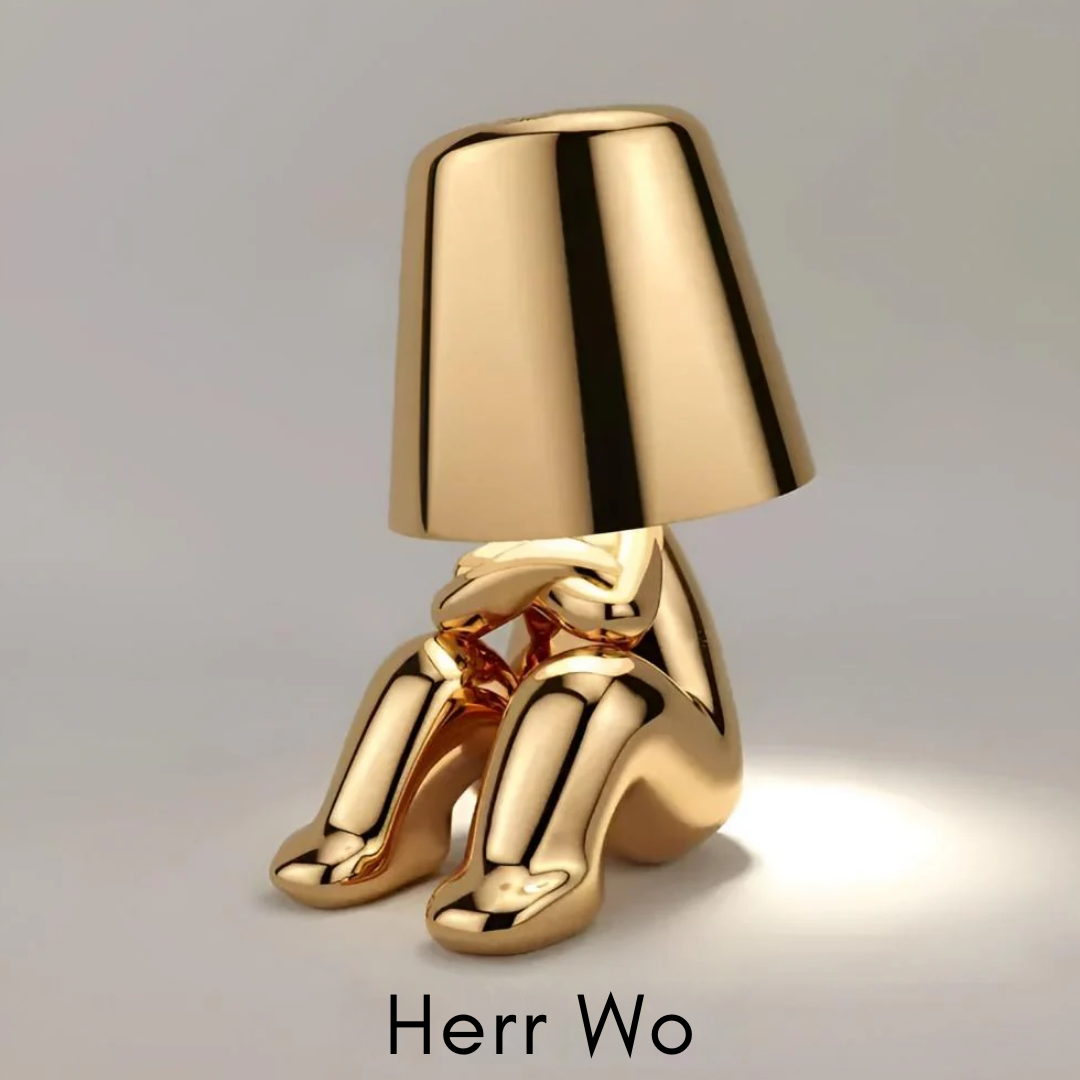 Thinker Designer-Lampe | Kabellose LED-Tischleuchte mit Touch-Dimmer