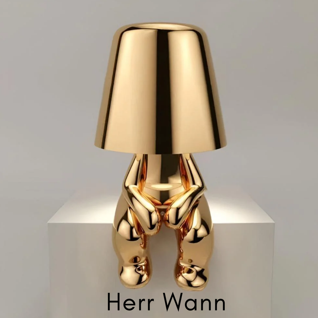 Thinker Designer-Lampe | Kabellose LED-Tischleuchte mit Touch-Dimmer