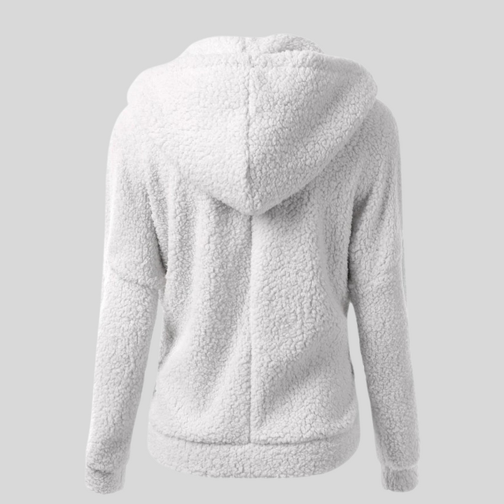 Fleecejacke für den kalte Tage - Warme Fleecejacke mit Kapuze für Damen