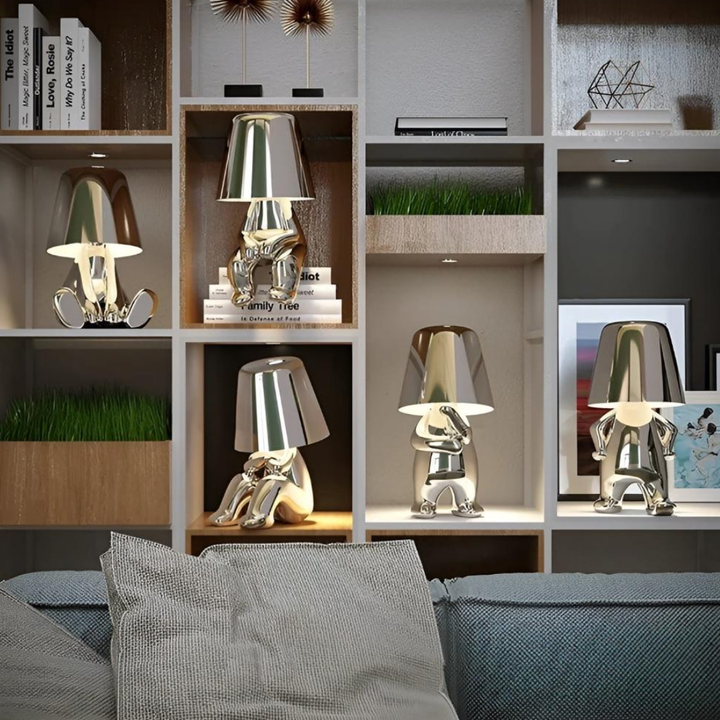 Thinker Designer-Lampe | Kabellose LED-Tischleuchte mit Touch-Dimmer
