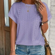 Helda Lochspitze Bluse | Sommerliches Shirt mit Stickerei