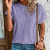 Helda Lochspitze Bluse | Sommerliches Shirt mit Stickerei