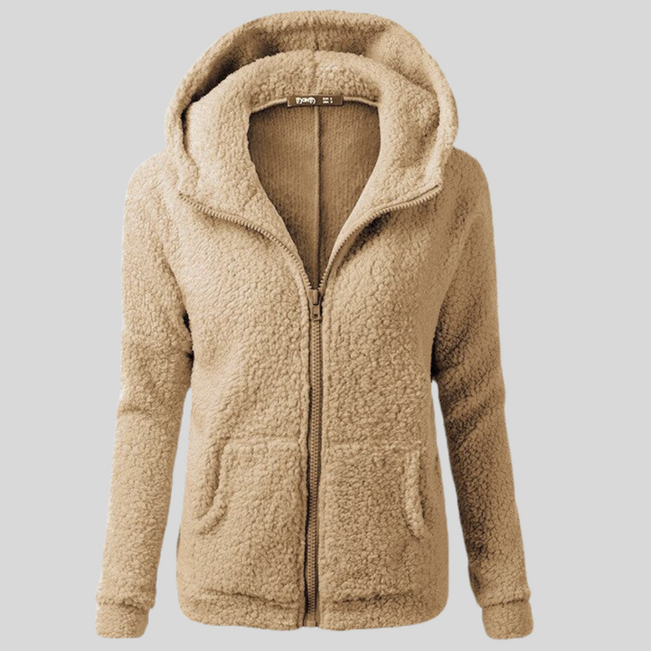 Fleecejacke für den kalte Tage - Warme Fleecejacke mit Kapuze für Damen