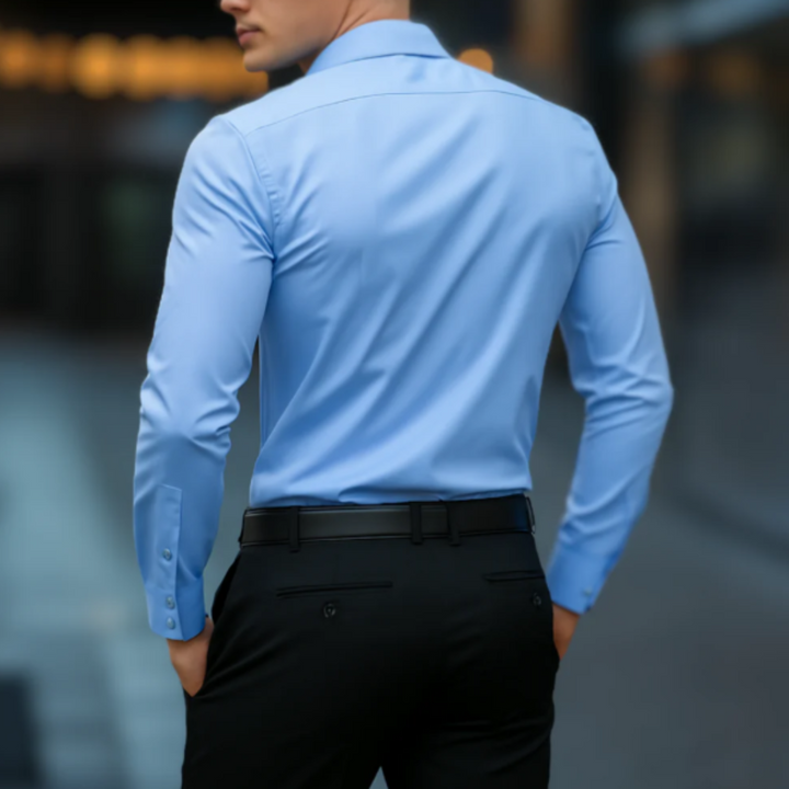 Hemd für Herren - Slim Fit Sommer-Businesshemd mit Stretch